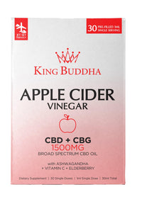 Thumbnail for Broad Spectrum CBD Monodose Apple Cider – 50mg | 1500mg (30-Pack) - King Buddha