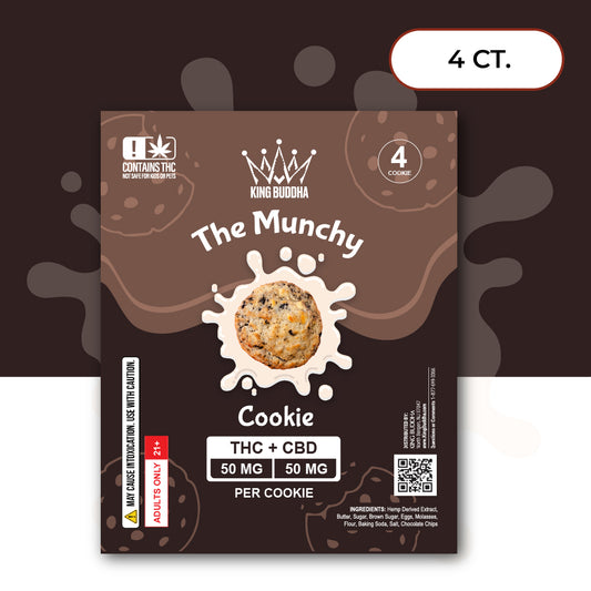 THE MUNCHY THC + CBD COOKIES – 50MG THC + 50MG CBD PER COOKIE
