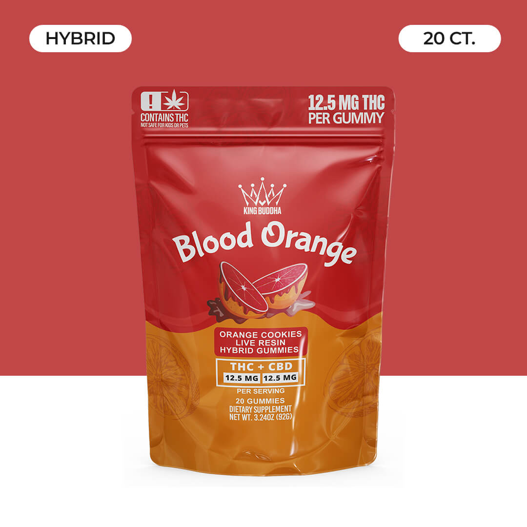 BLOOD ORANGE THC + CBD HYBRID GUMMIES