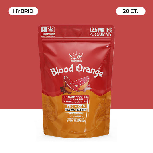 BLOOD ORANGE THC + CBD HYBRID GUMMIES
