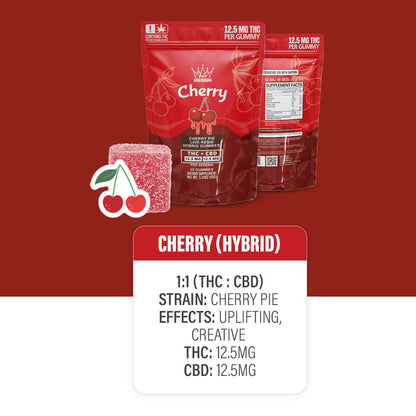 CHERRY THC + CBD HYBRID GUMMIES