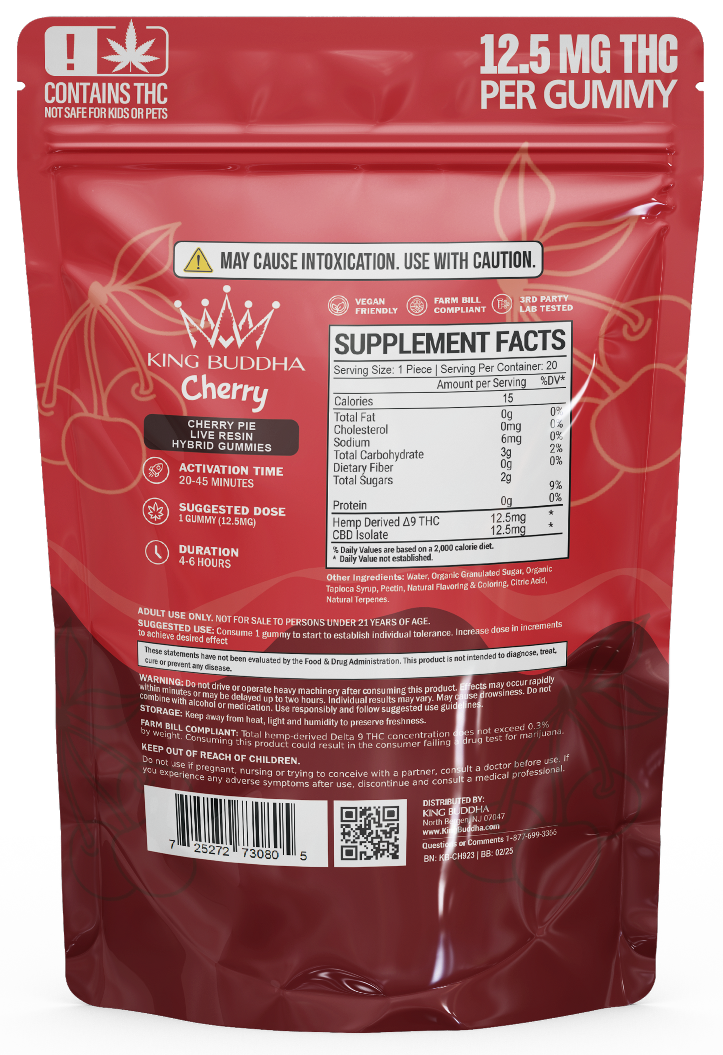 CHERRY DELTA-9 GUMMIES - LIVE RESIN HYBRID - King Buddha