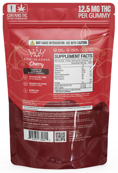 CHERRY DELTA-9 GUMMIES - LIVE RESIN HYBRID - King Buddha