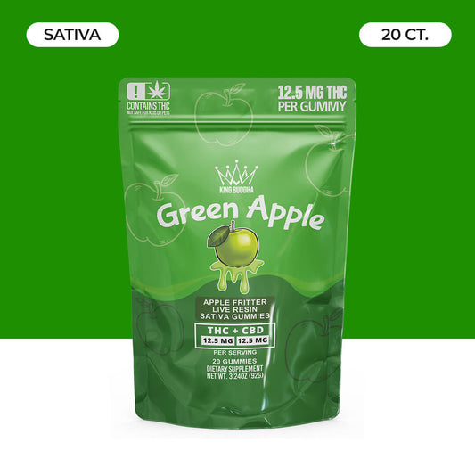 GREEN APPLE THC + CBD SATIVA GUMMIES