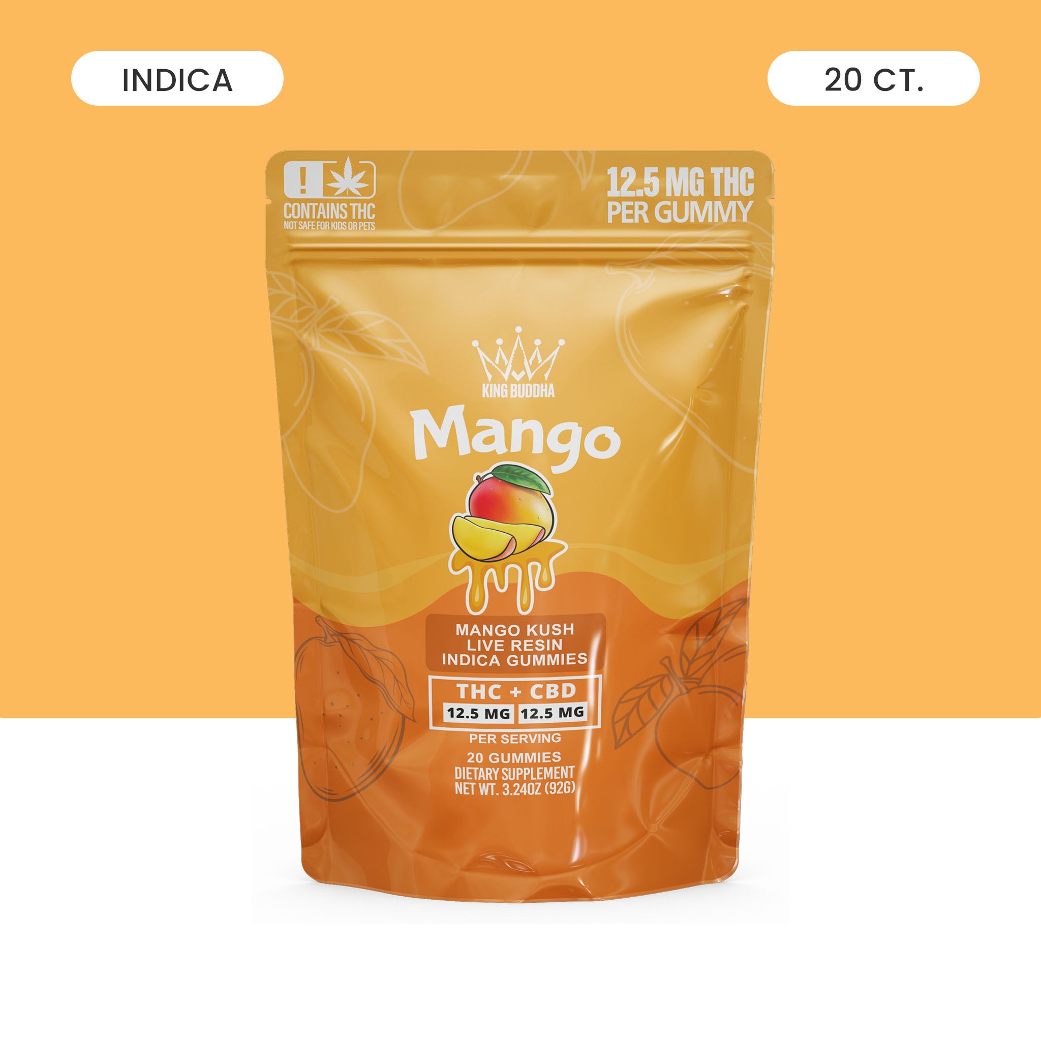 MANGO THC + CBD INDICA GUMMIES