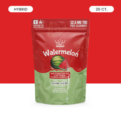 WATERMELON THC + CBD HYBRID GUMMIES