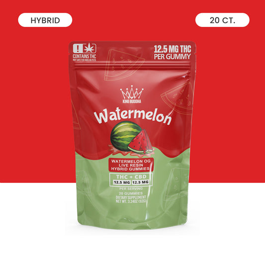 WATERMELON THC + CBD HYBRID GUMMIES