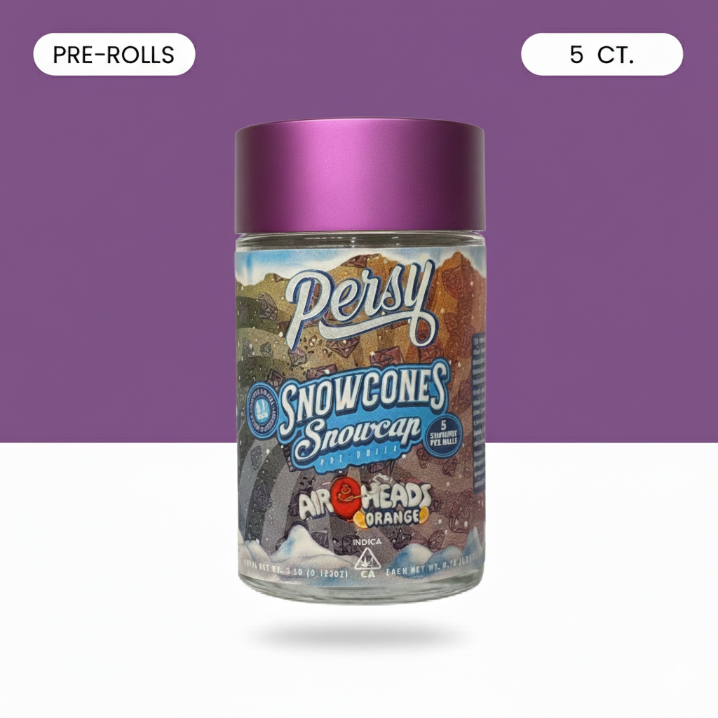 PERSY SNOWCONES SNOWCAPS AIR HEADS ORANGE PRE-ROLLS - 5 PACK
