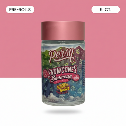 PERSY SNOWCONES SNOWCAPS HUBBA BUBBA BUBBLE GUM PRE-ROLLS - 5 PACK