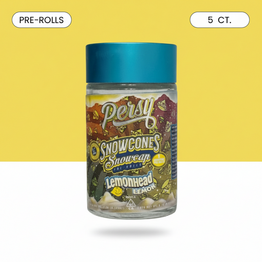 PERSY SNOWCONES SNOWCAPS LEMONHEAD LEMON PRE-ROLLS - 5 PACK