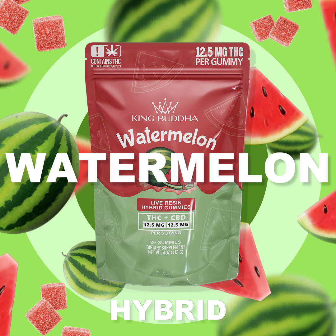 WATERMELON DELTA-9 GUMMIES - LIVE RESIN HYBRID - King Buddha