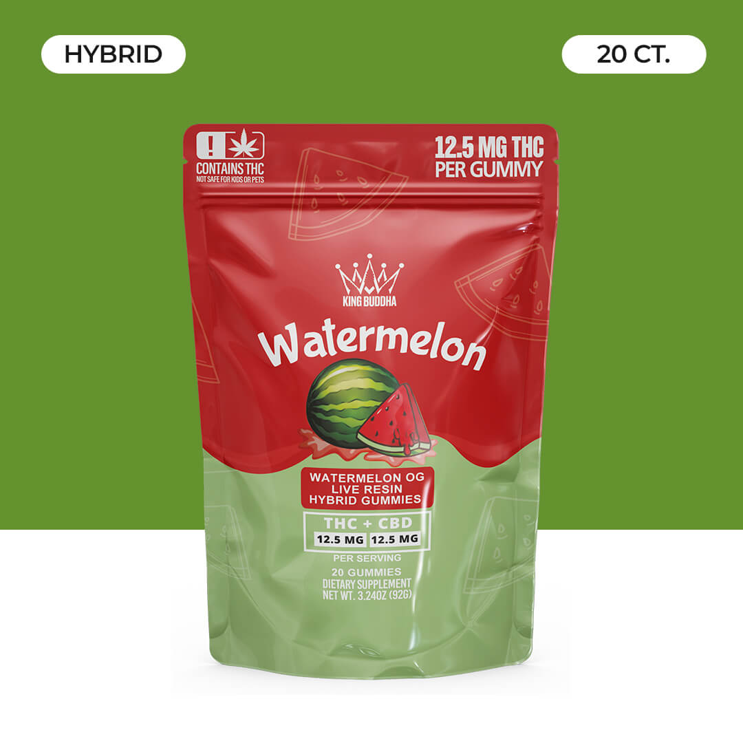 WATERMELON THC + CBD HYBRID GUMMIES