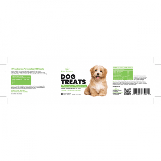 PET CBD CALMING DOG TREATS 10MG PER TREAT | 300MG - King Buddha